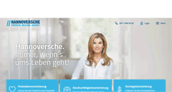 Desktop Screenshot of hannoversche.de